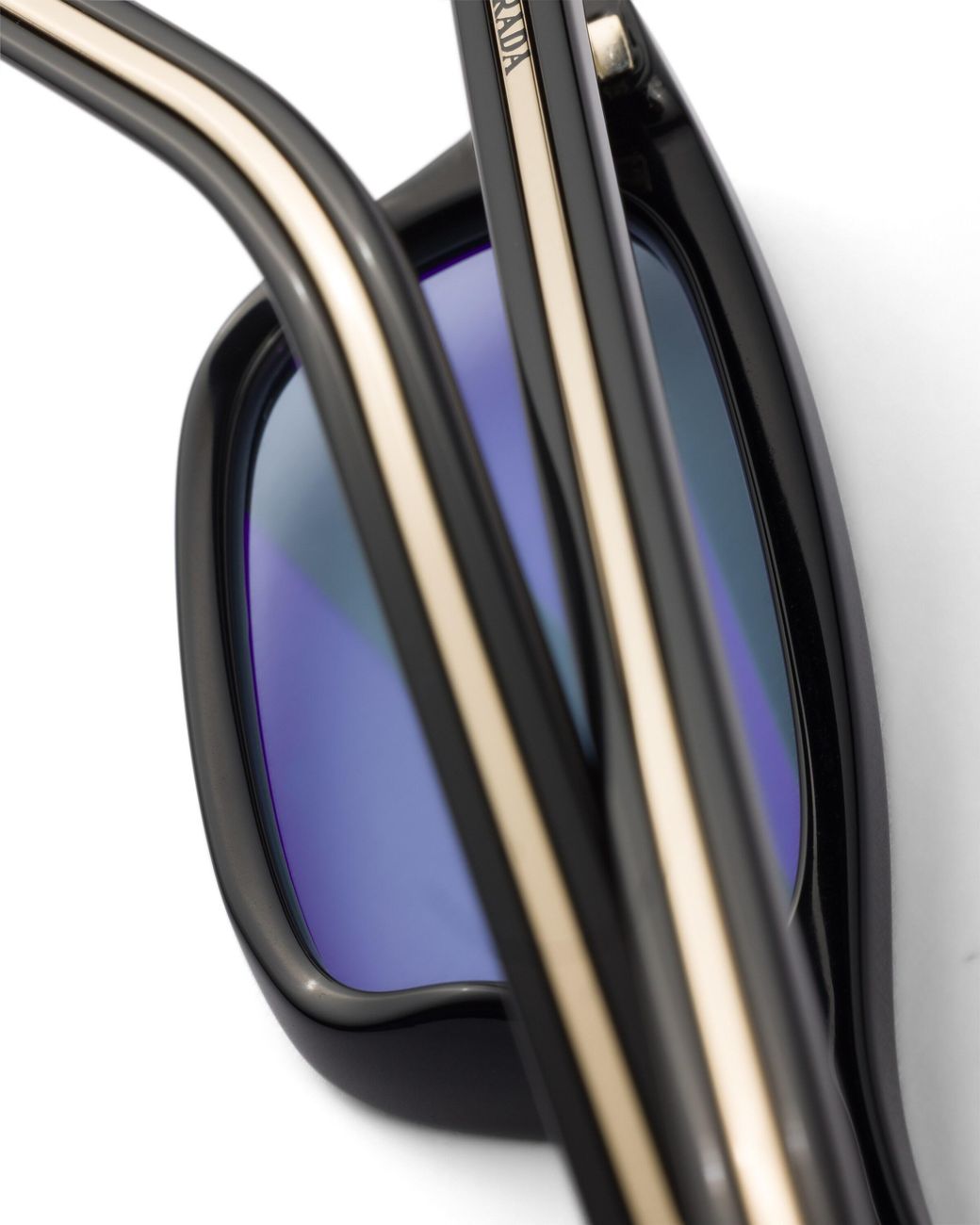 Prada White Sunglasses With The Iconic Metal Plaque
