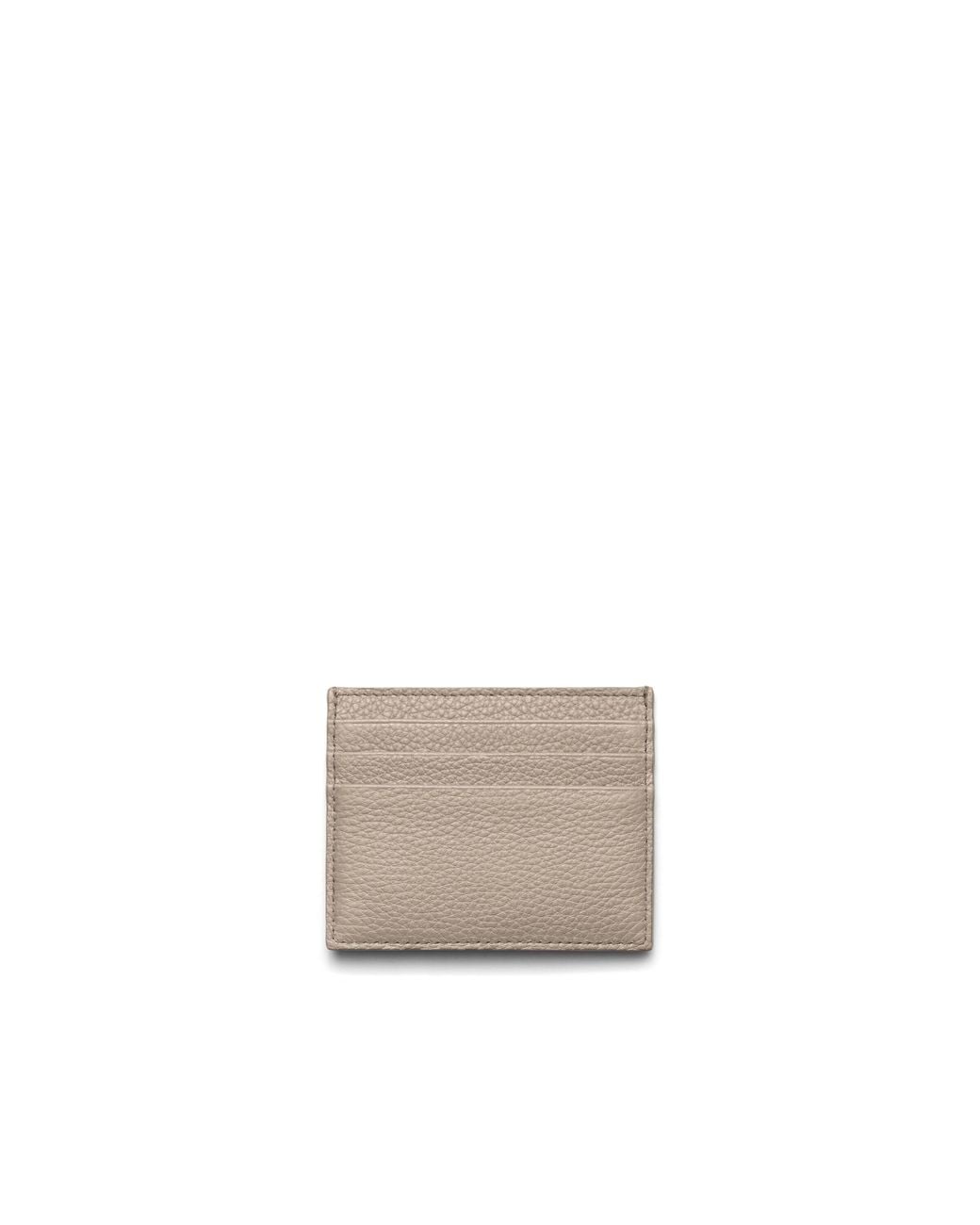 Prada White Leather Card Holder
