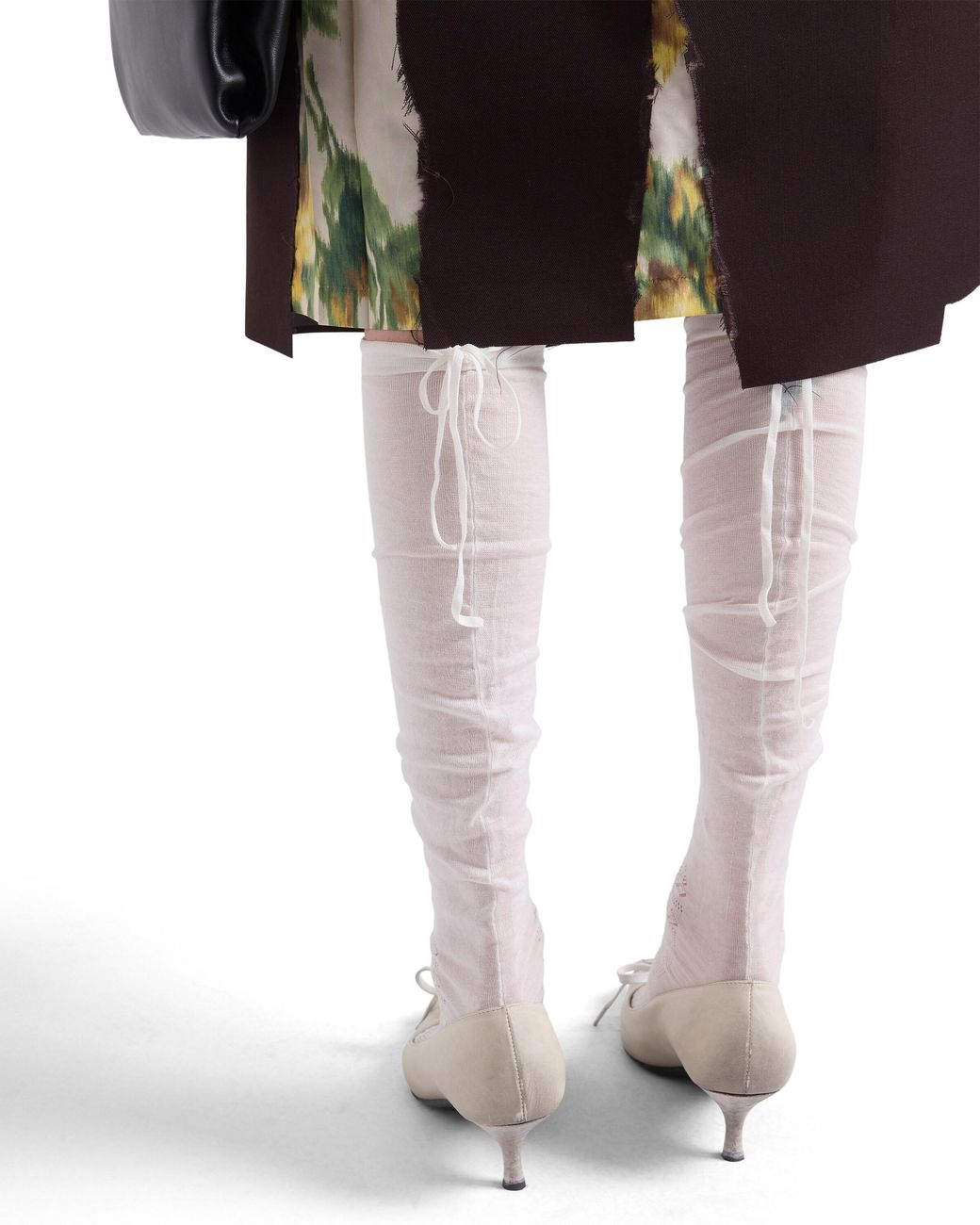 Prada White Over-The-Knee Cotton Socks