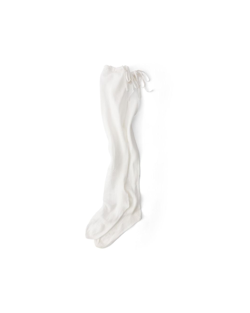 Prada White Over-The-Knee Cotton Socks