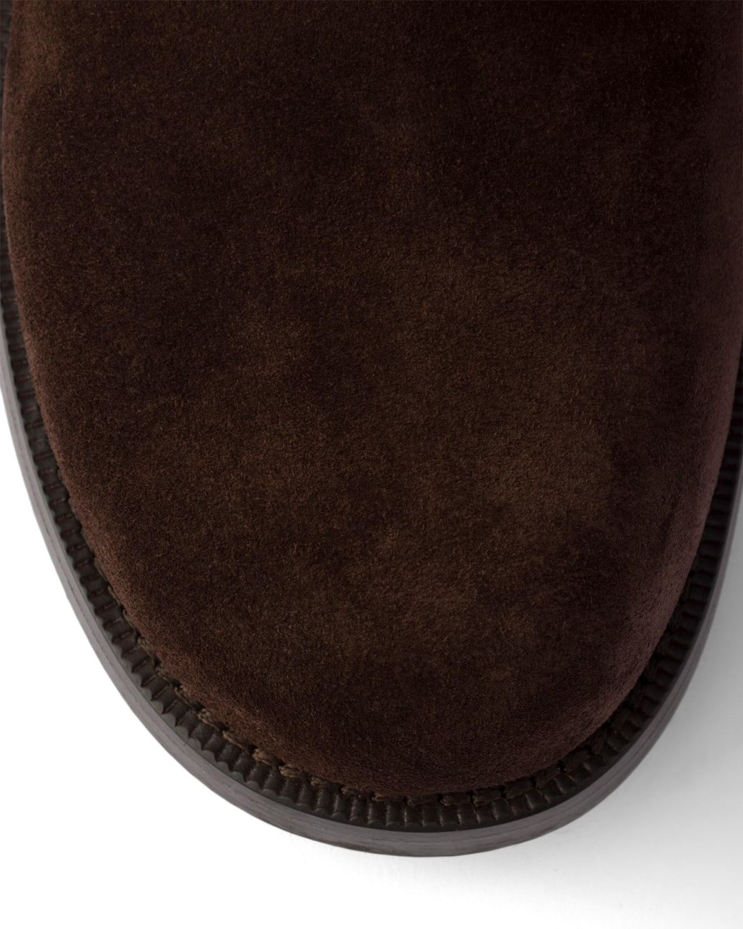 Prada Black Suede Mid-Calf Boots, Dark