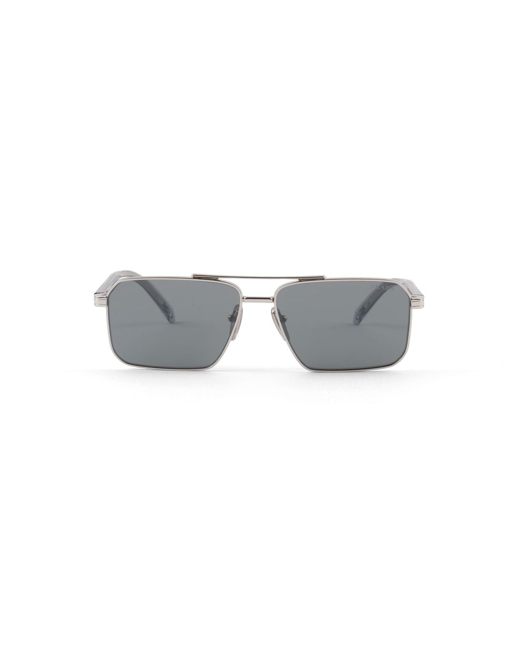 Prada Gray Sunglasses With Logo for men