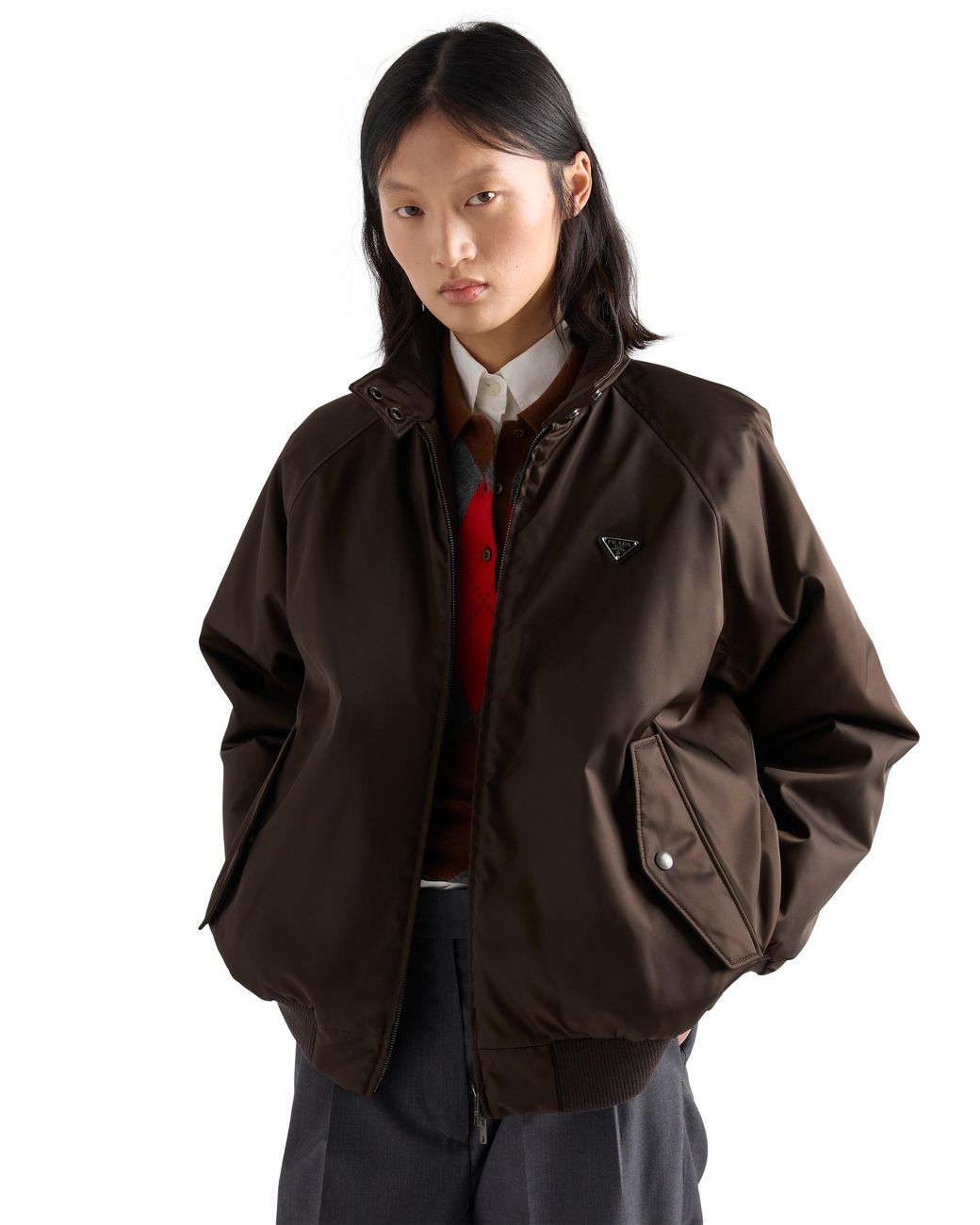Prada Black Re-Nylon Blouson Jacket