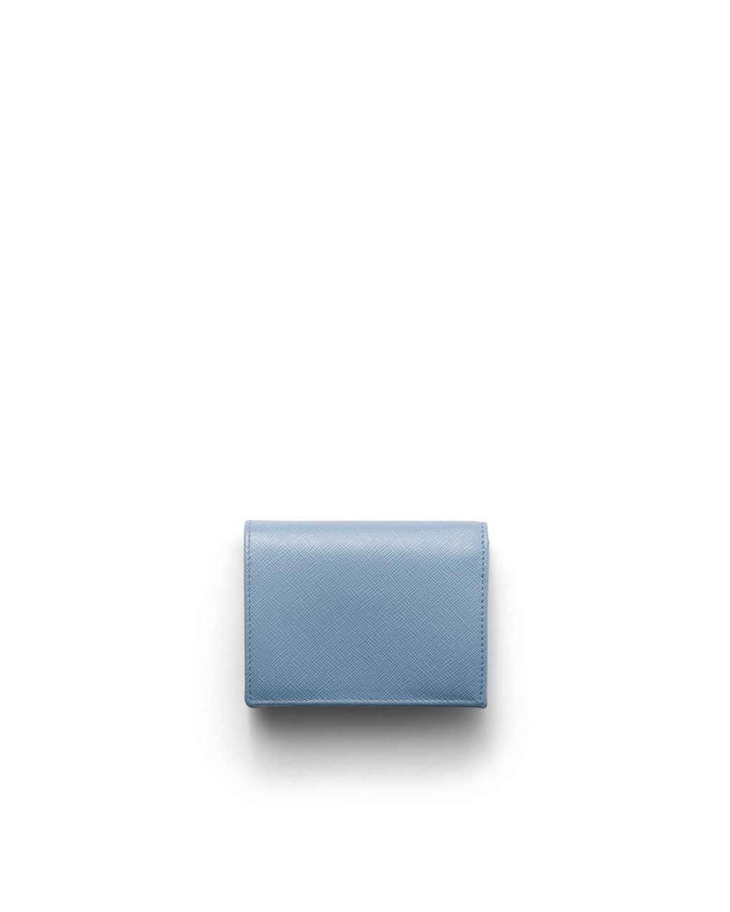 Prada Blue Small Saffiano Leather Wallet