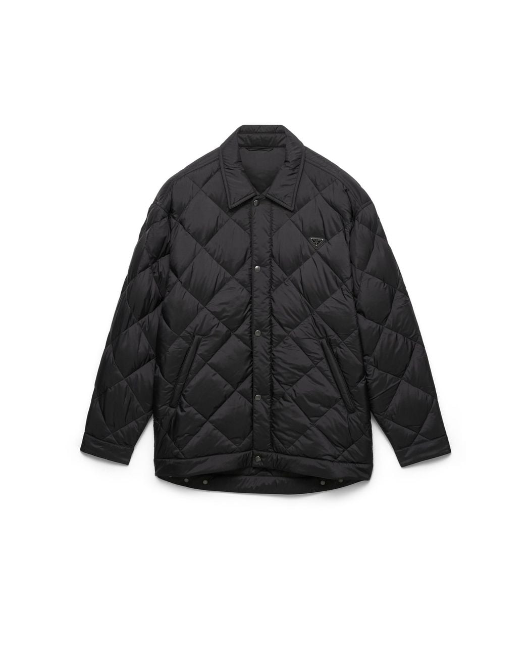 Prada Black Technical Fabric Down Coat for men