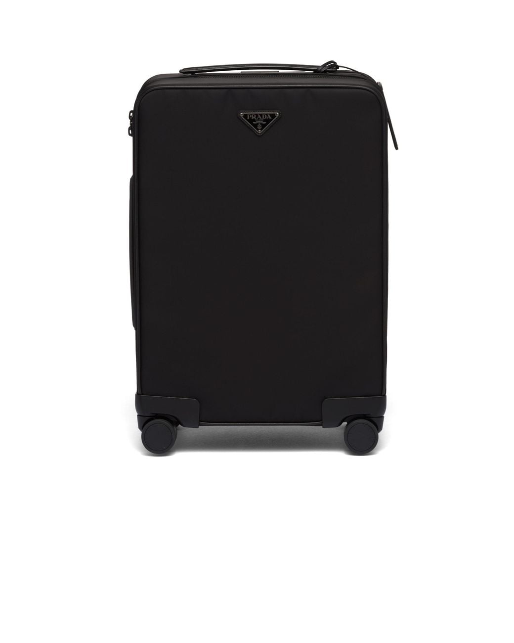 Prada Black Re-Nylon And Saffiano Leather Trolley