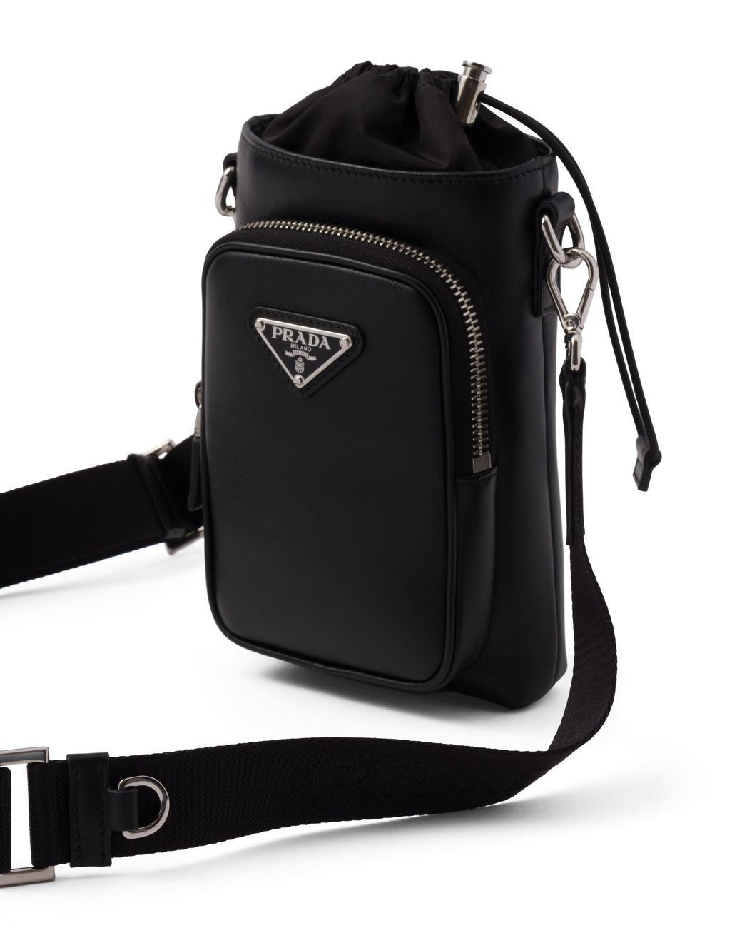 Prada Black Leather Smartphone Case for men