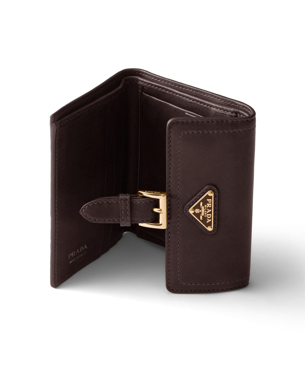 Prada White Small Nappa Leather Wallet