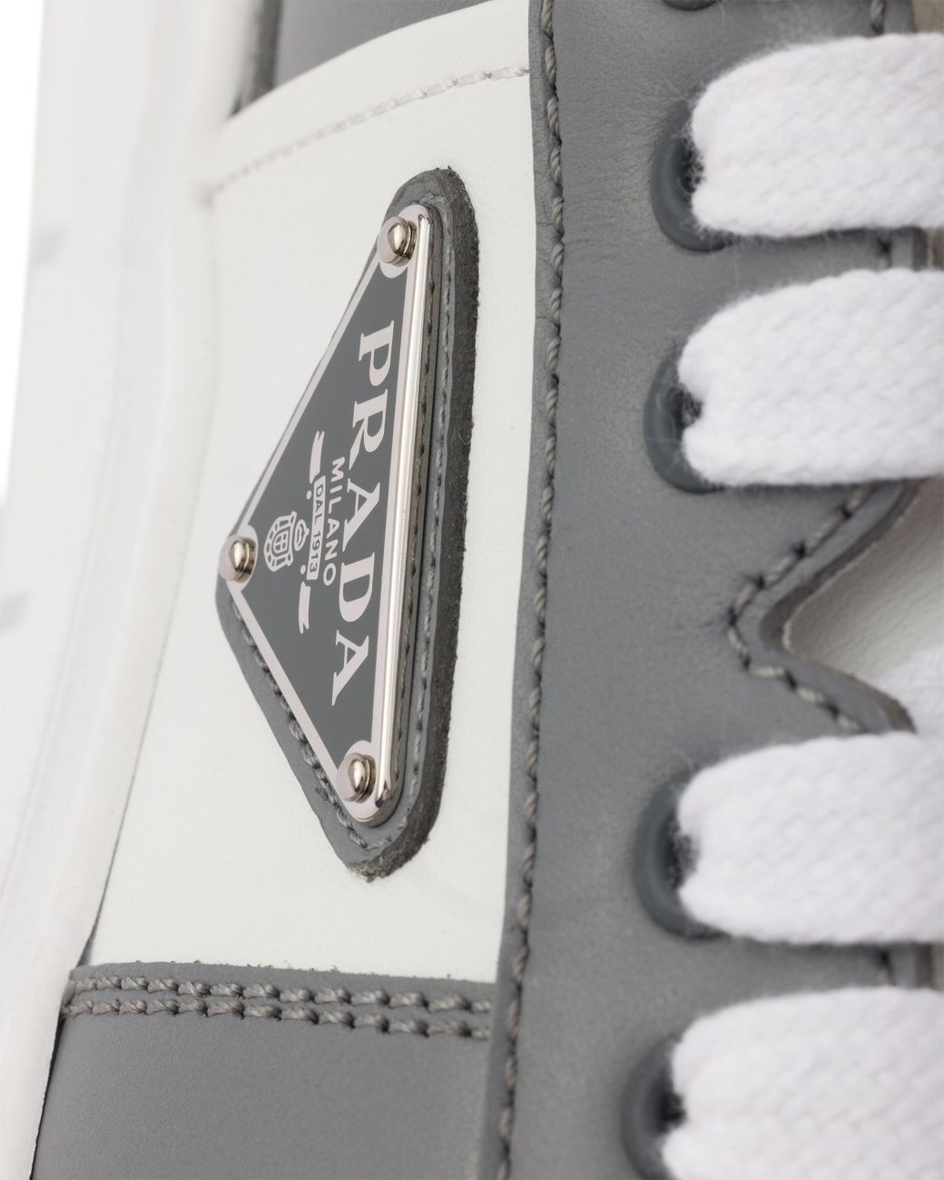 Prada White Leather Sneakers, Size 6 for men