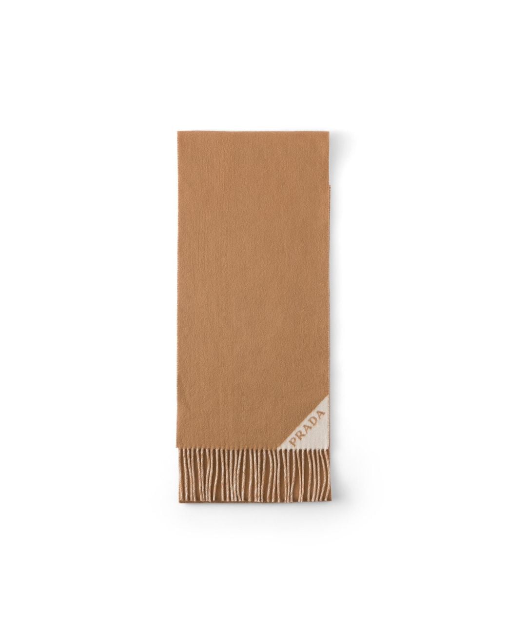 Prada White Double Cashmere Scarf