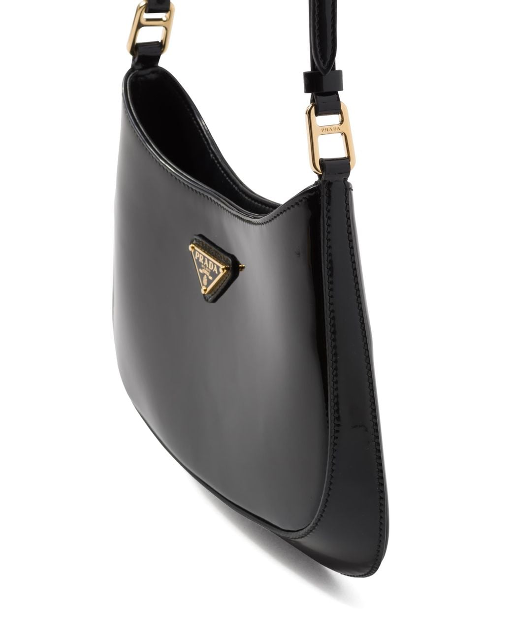 Prada Black Mittelgroße Cleo Schultertasche