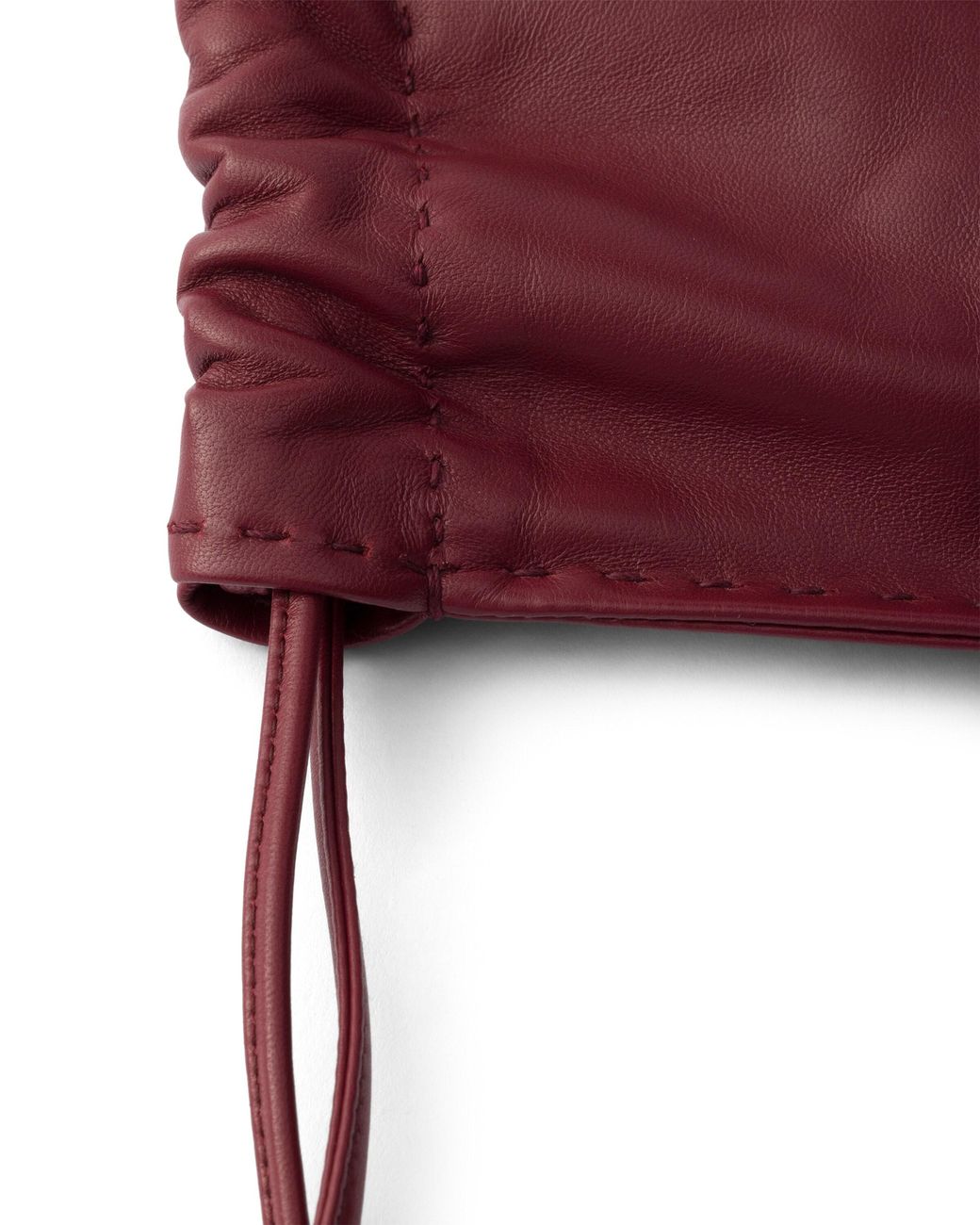 Prada Red Wish Nappa Leather Pouch