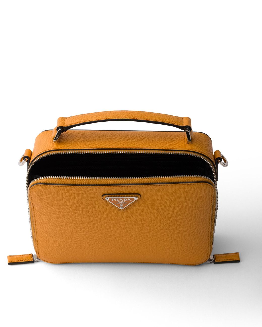 Prada Orange Brique Medium Saffiano Leather Bag, Amber for men