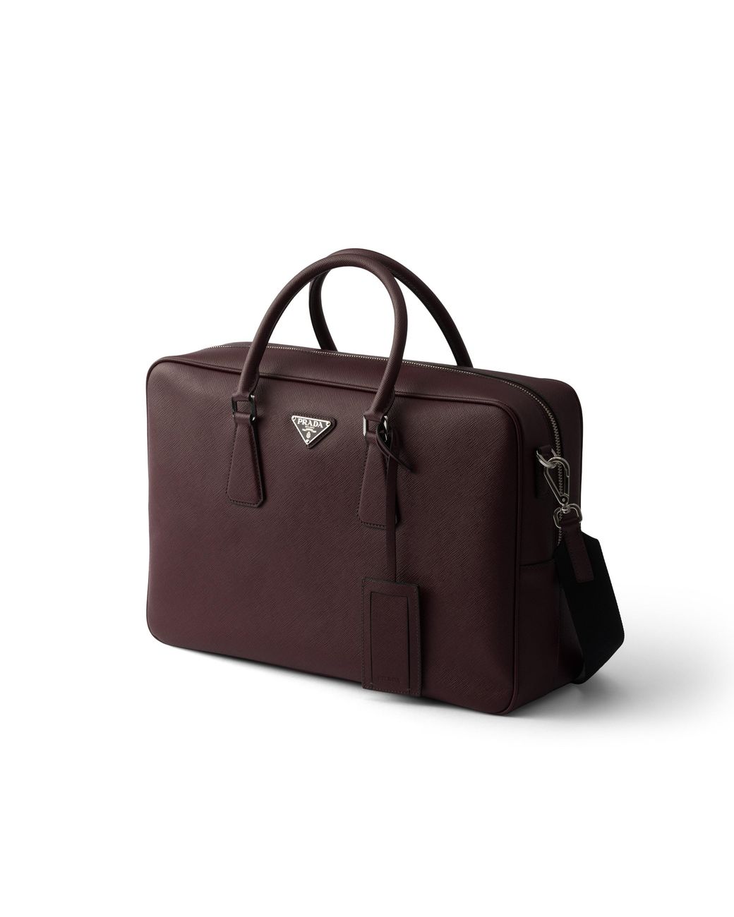 Prada Purple Saffiano Leather Work Bag for men