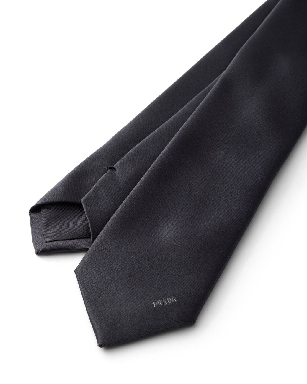 Prada White Silk Tie for men