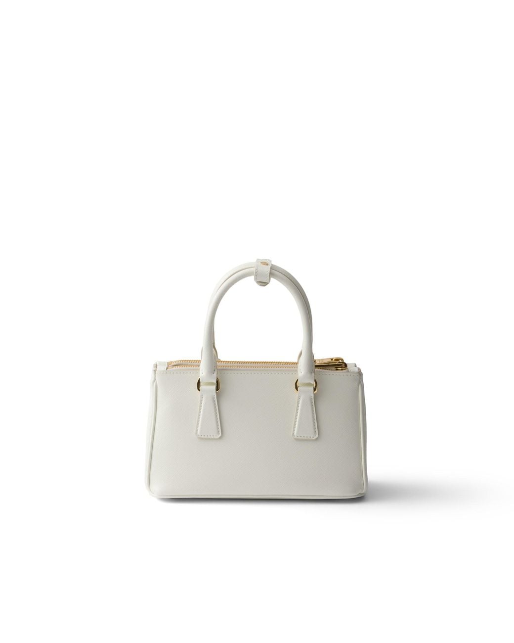 Prada White Galleria Patent Saffiano Leather Mini-Bag