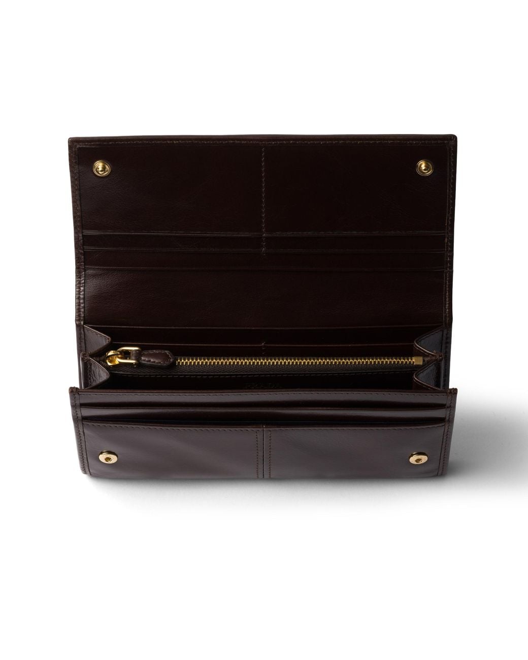Prada White Large Leather Wallet