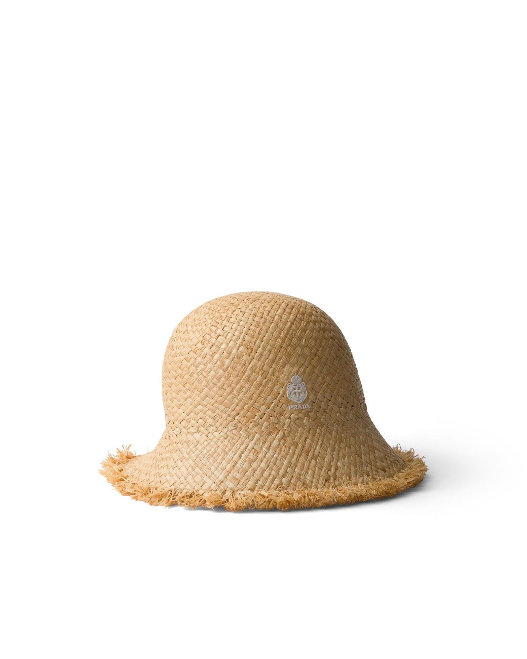 Prada White Raffia Hat