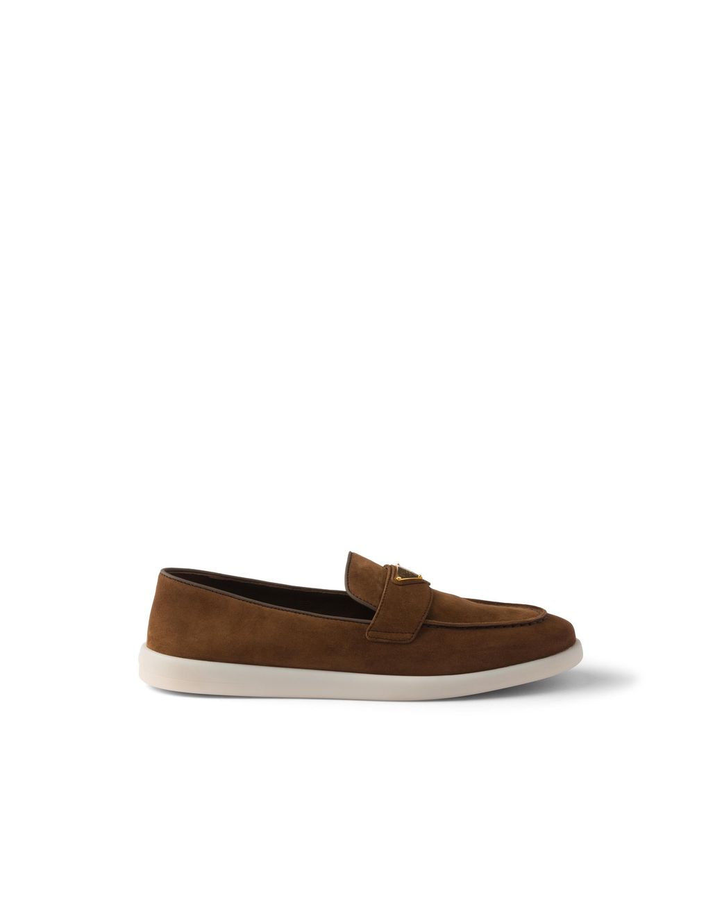 Prada Brown Suede Leather Loafers