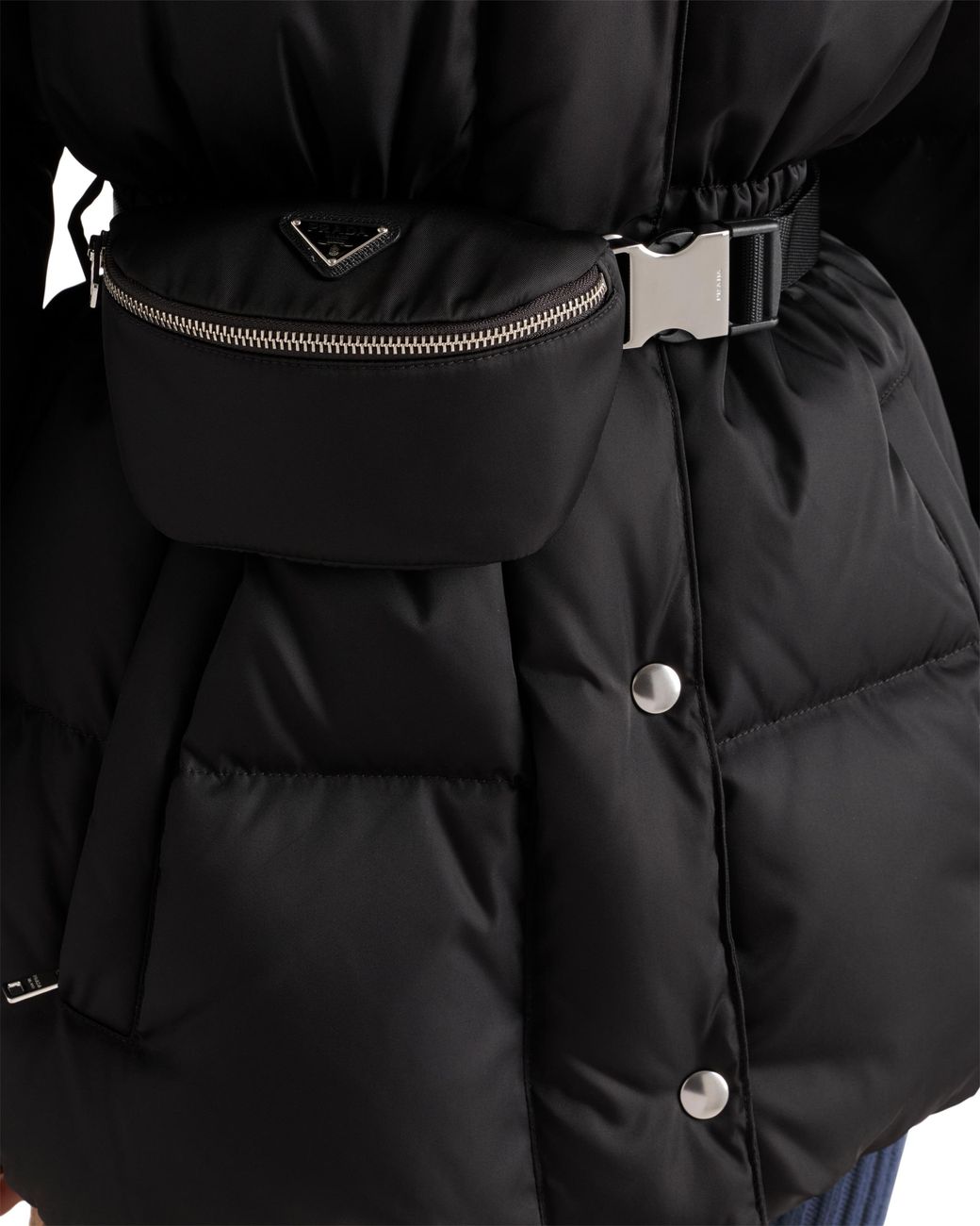 Chaqueta De Plumón En Re-Nylon, Mujer, Talla Prada de color Black