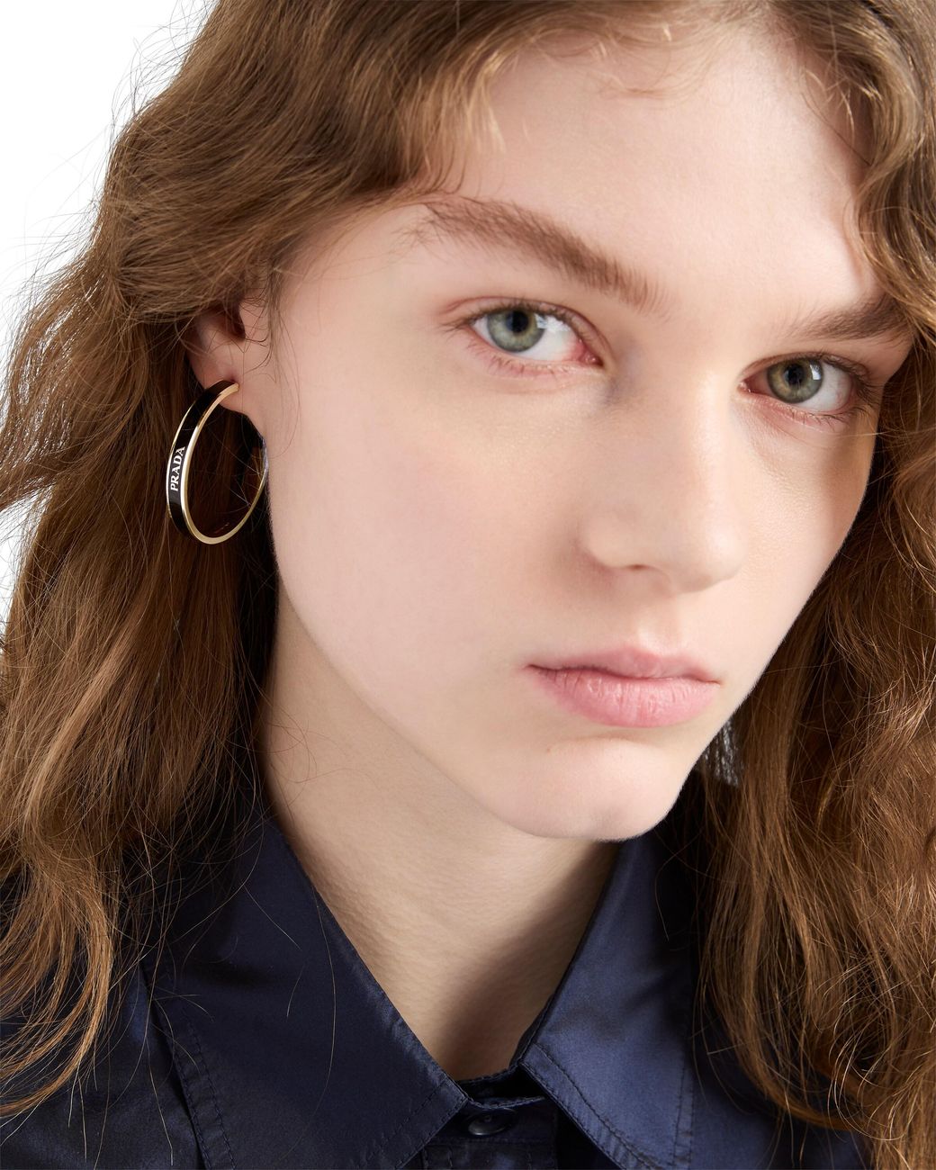 Prada White Metal Earrings