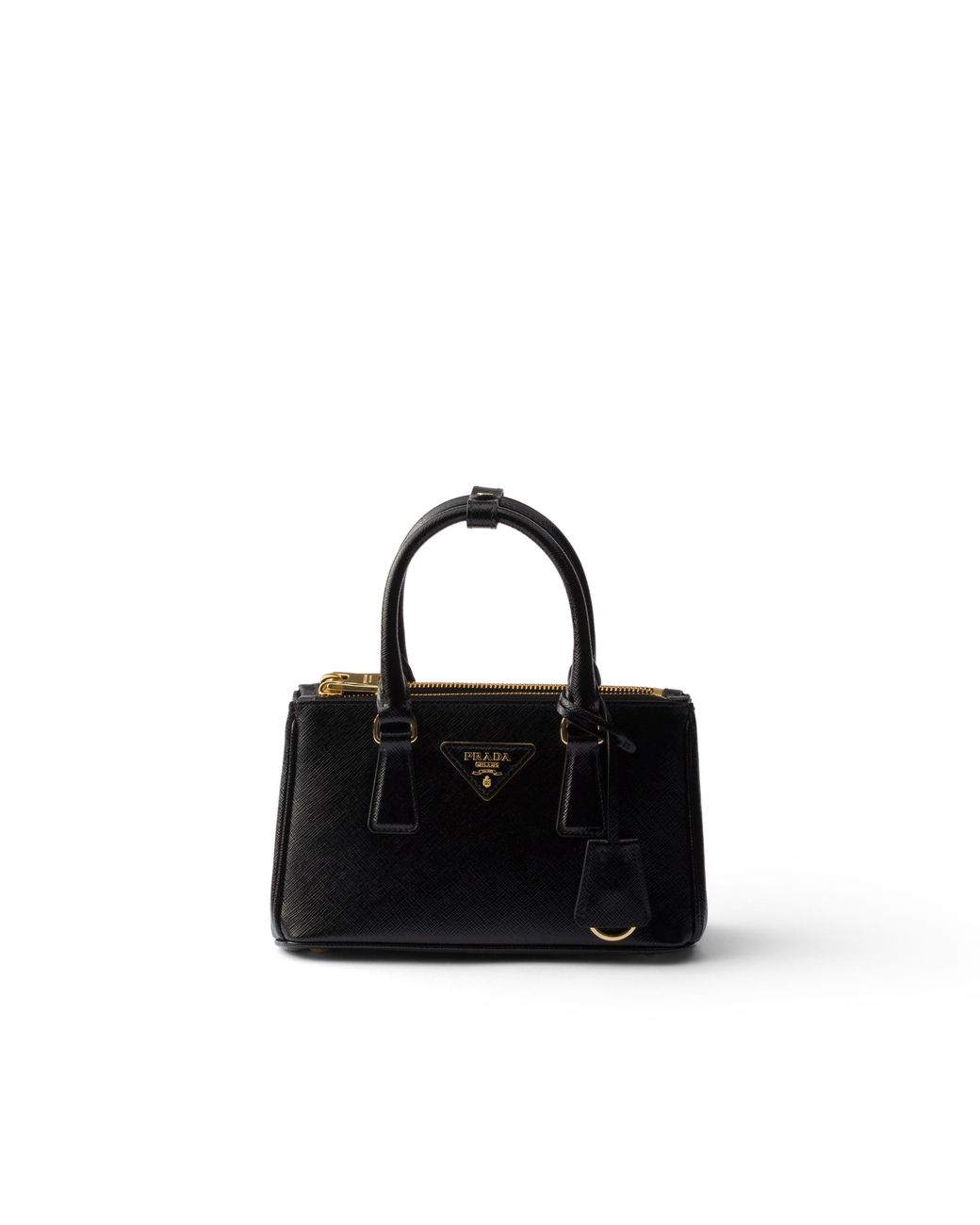 Prada Black Galleria Patent Saffiano Leather Mini-Bag