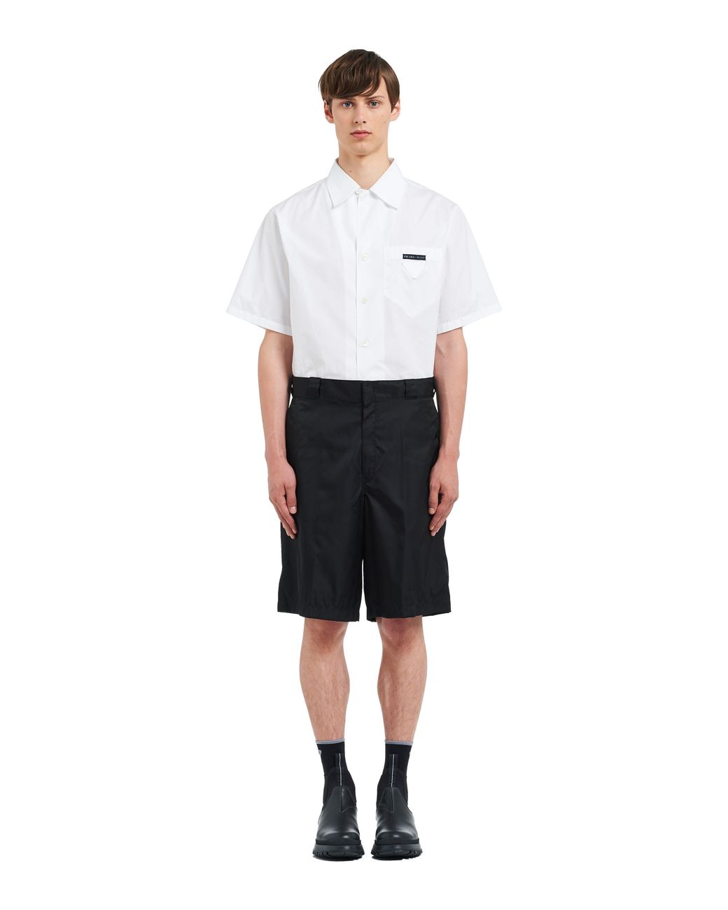Prada Black Re-Nylon Bermudas for men