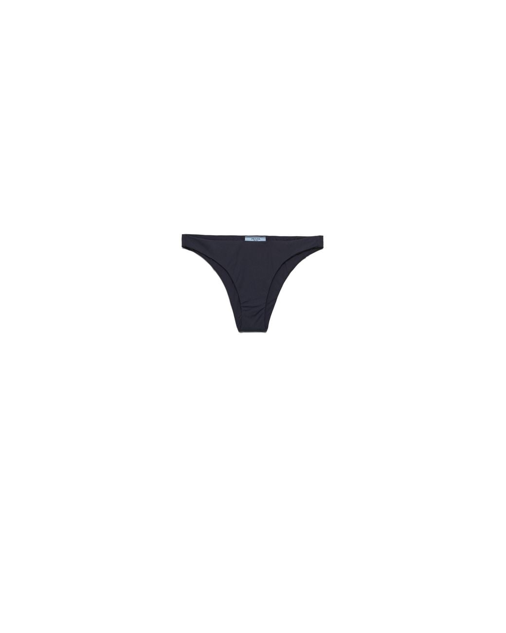 Prada Blue Ribbed Knit Bikini Bottom