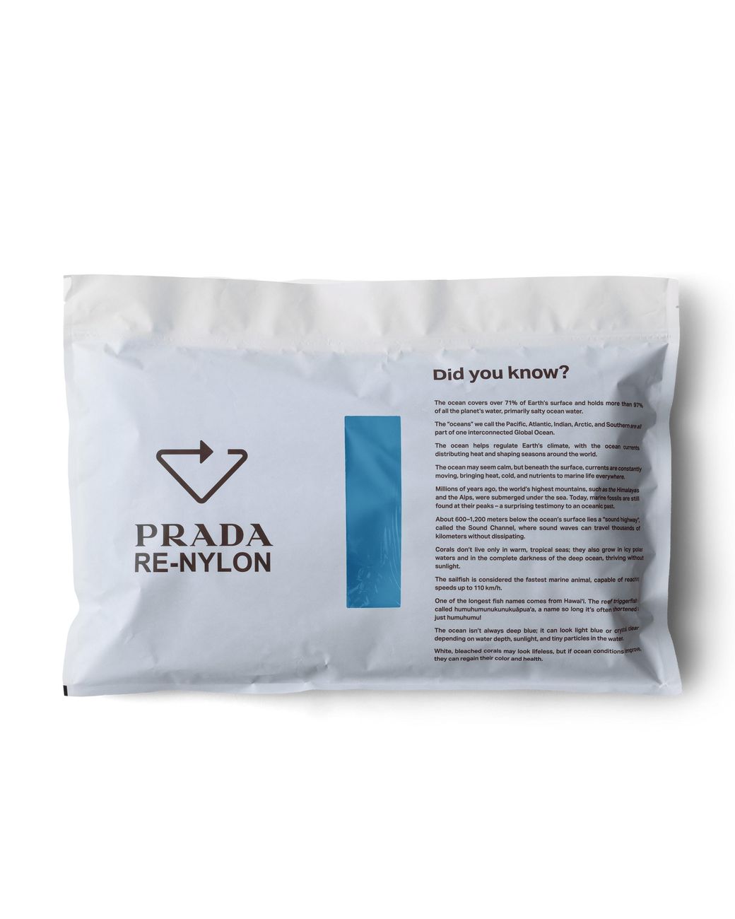 Prada Blue Re-Nylon Drawstring Backpack