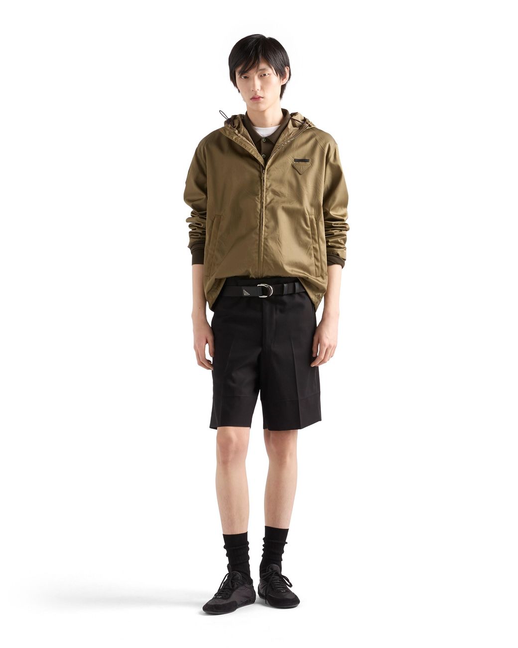 Prada Black Cotton Bermudas for men