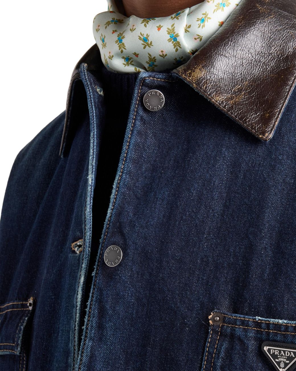 Prada Blue Denim Trucker Jacket