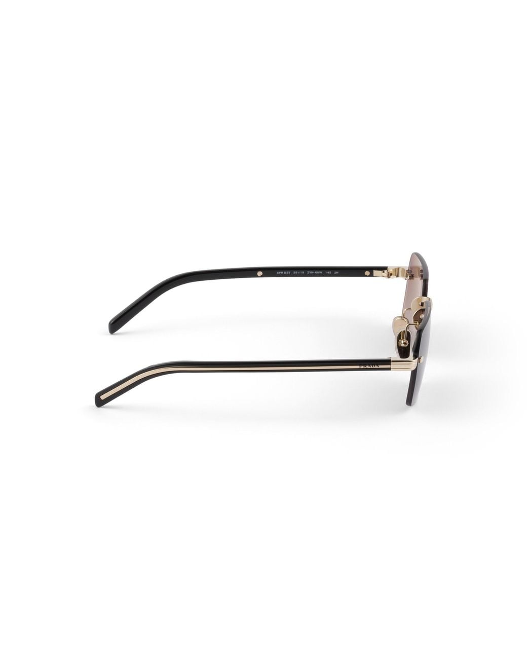 Prada Purple Sunglasses With The Iconic Metal Plaque for men