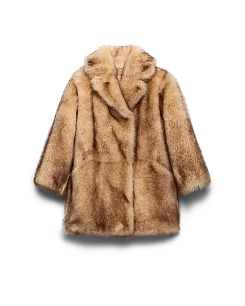 Prada Natural Shearling Caban Jacket