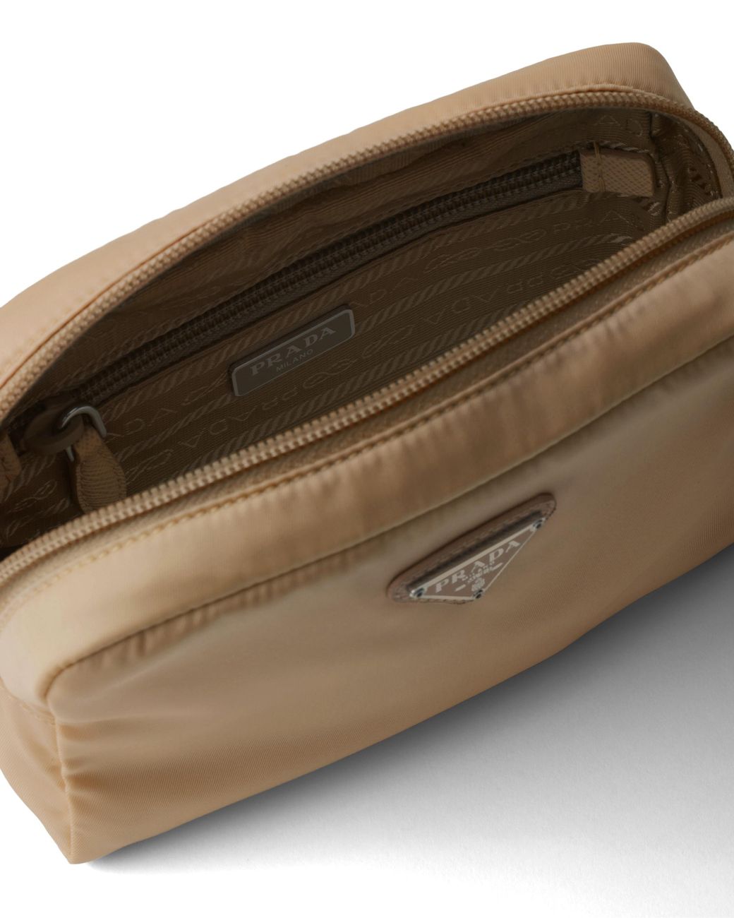 Prada Natural Small Re-Nylon Pouch