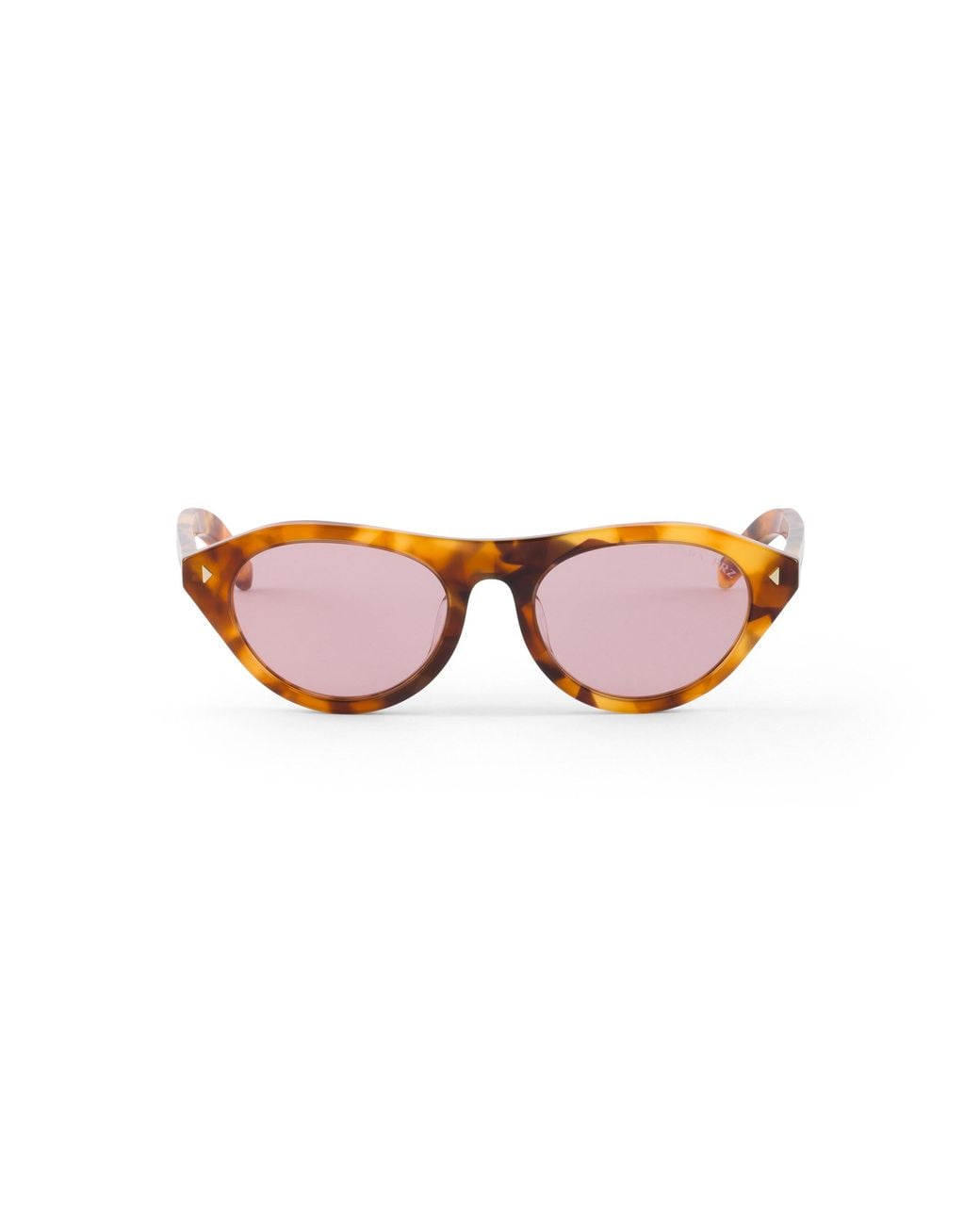 Prada Pink Sunglasses With The Iconic Metal Plaque