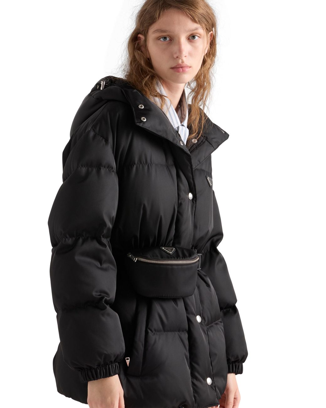 Chaqueta De Plumón En Re-Nylon, Mujer, Talla Prada de color Black