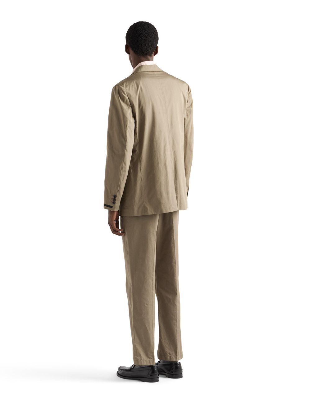 Prada Natural Cotton Pants With Key Ring for men