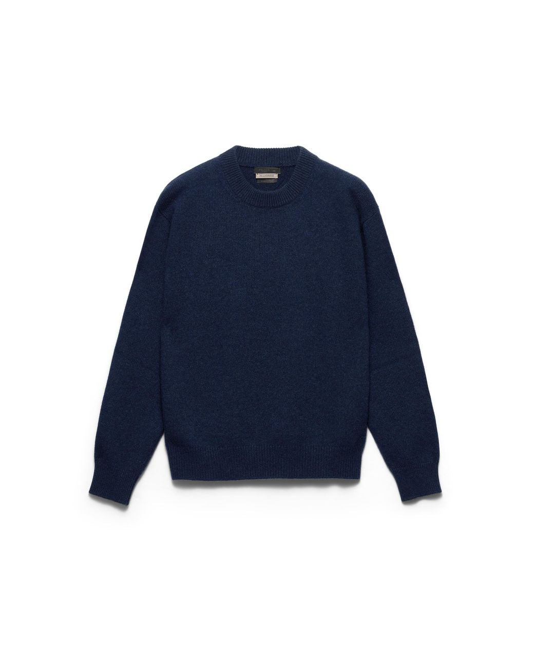Prada Blue Re-Cashmere Crew-Neck Sweater for men