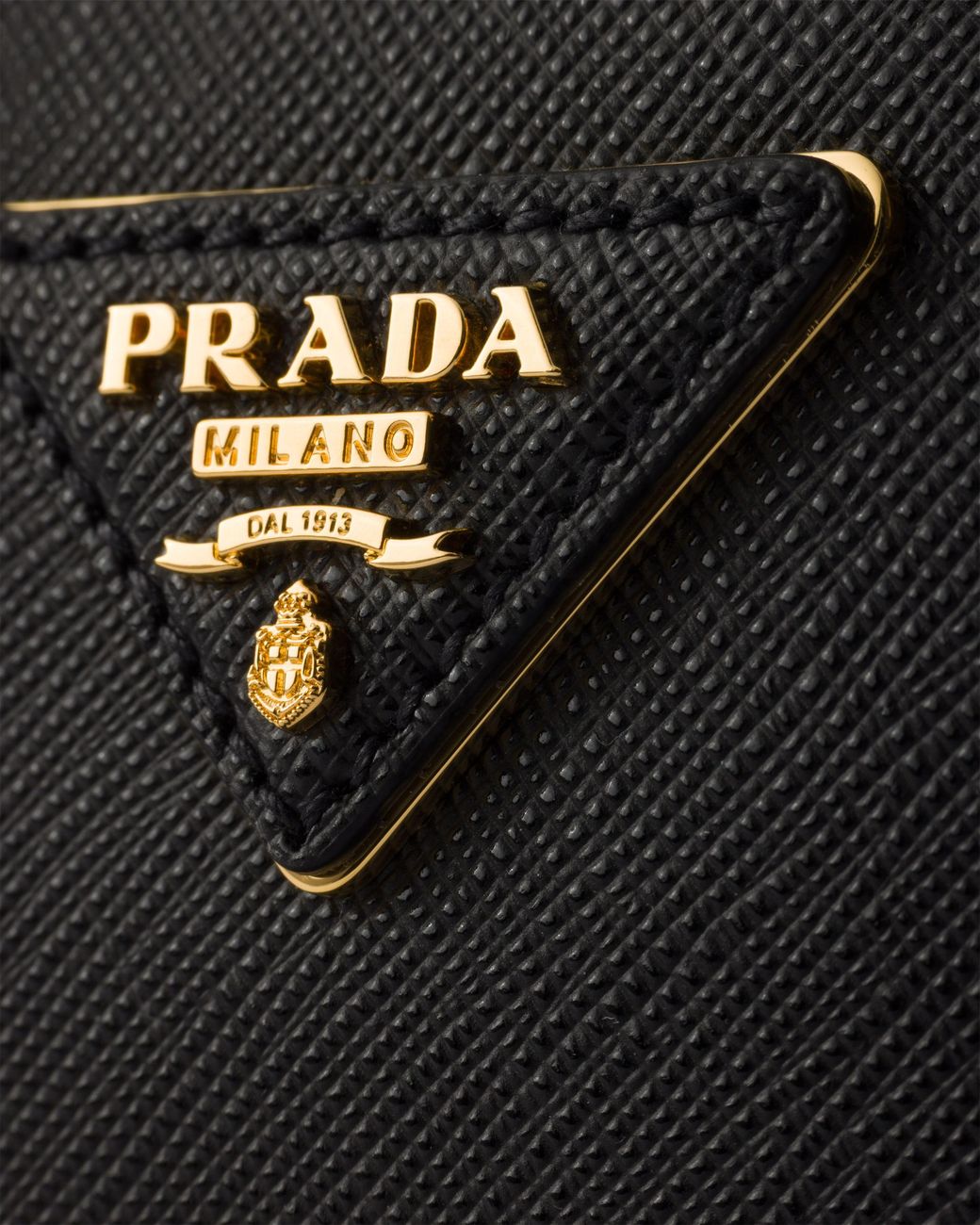 Prada Black Saffiano Leather Top-Handle Mini-Bag