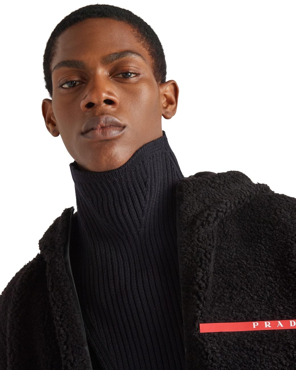 Prada Black Wool Dickey for men