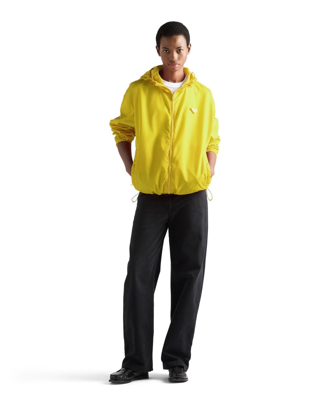 Prada Yellow Re-Nylon Rain Jacket