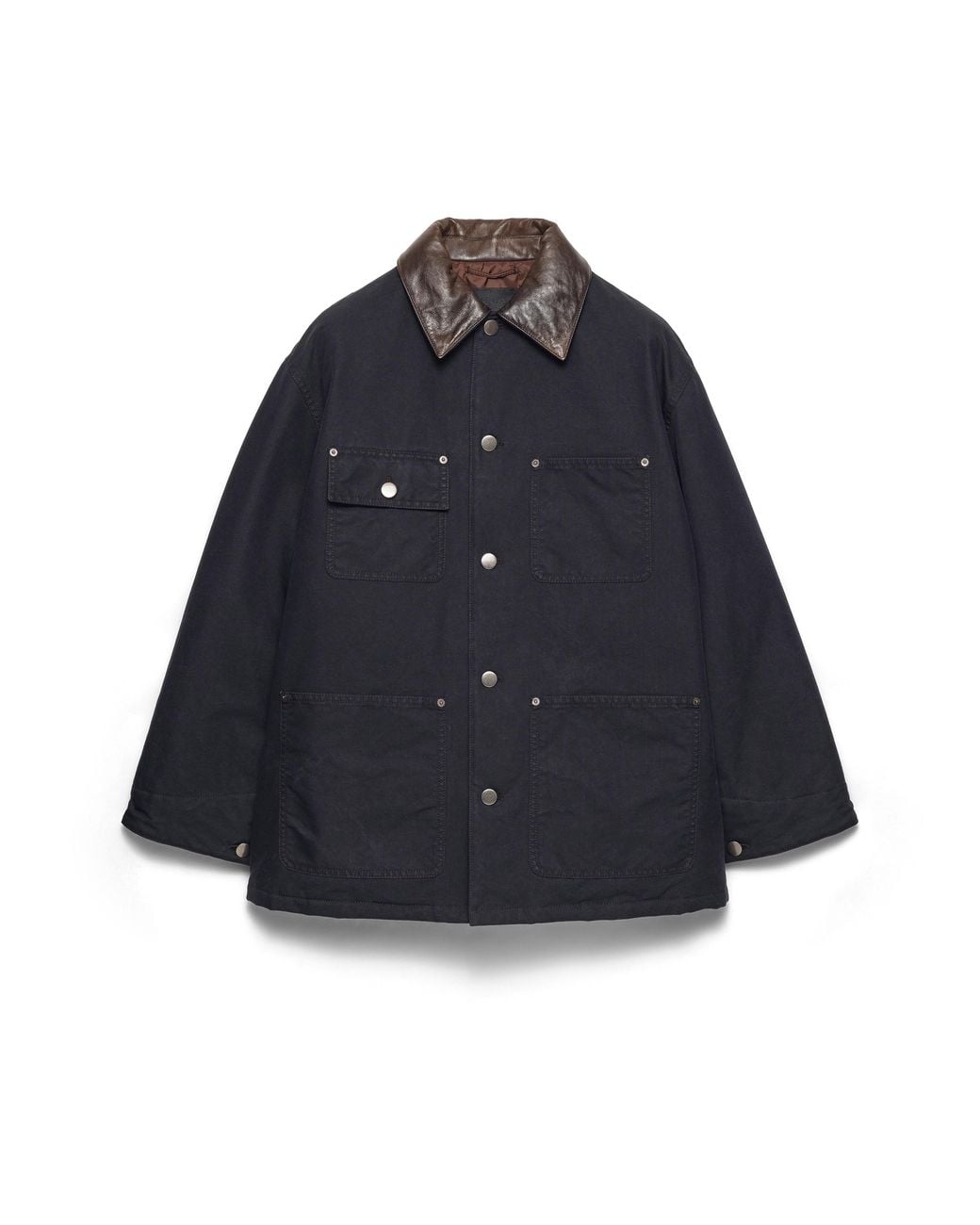 Prada Blue Medium-Weight Technical Cotton Down Jacket for men