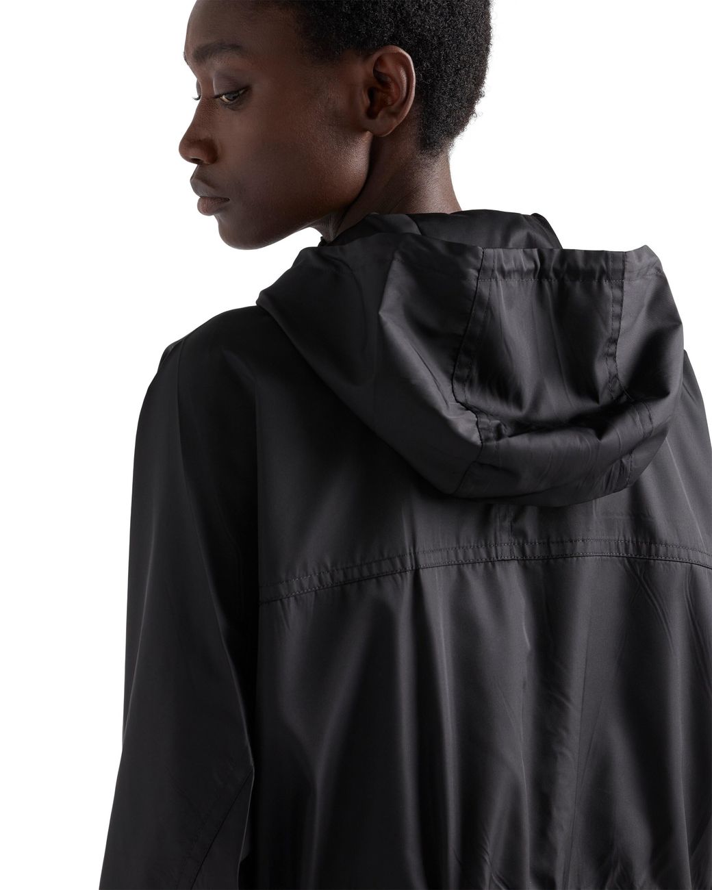 Prada Black Re-Nylon Rain Jacket