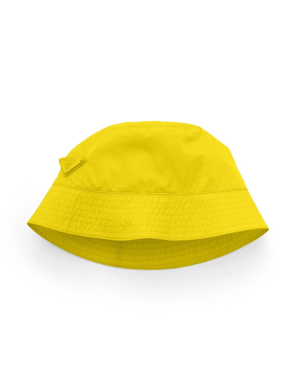 Prada Yellow Foldable Re-Nylon Bucket Hat