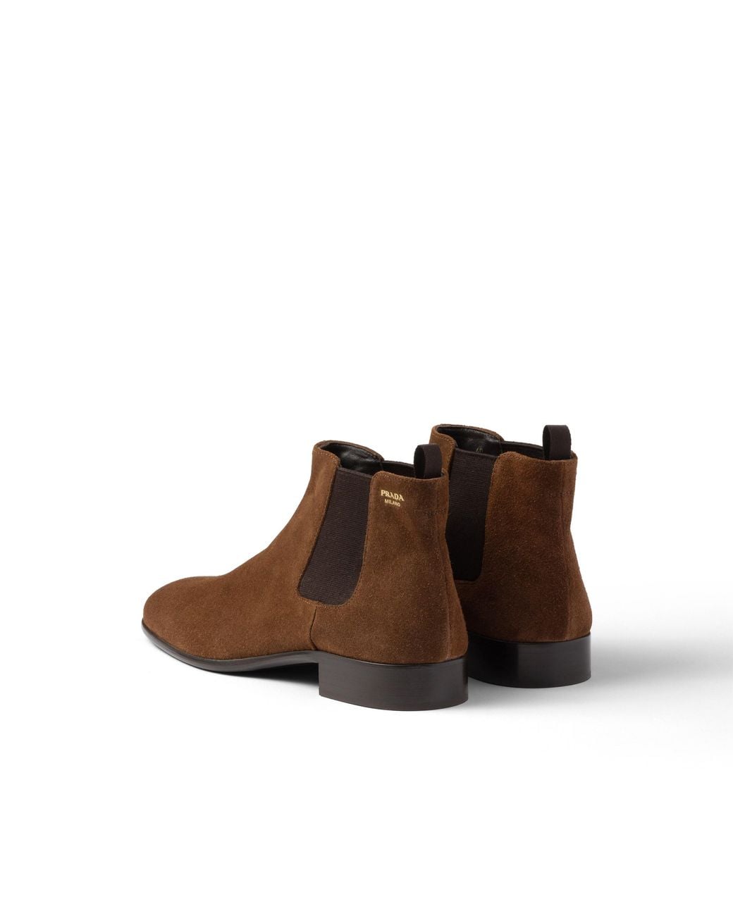 Prada Brown Suede Booties