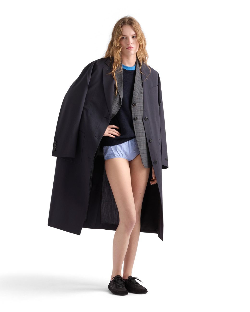 Prada Blue Taffeta Briefs
