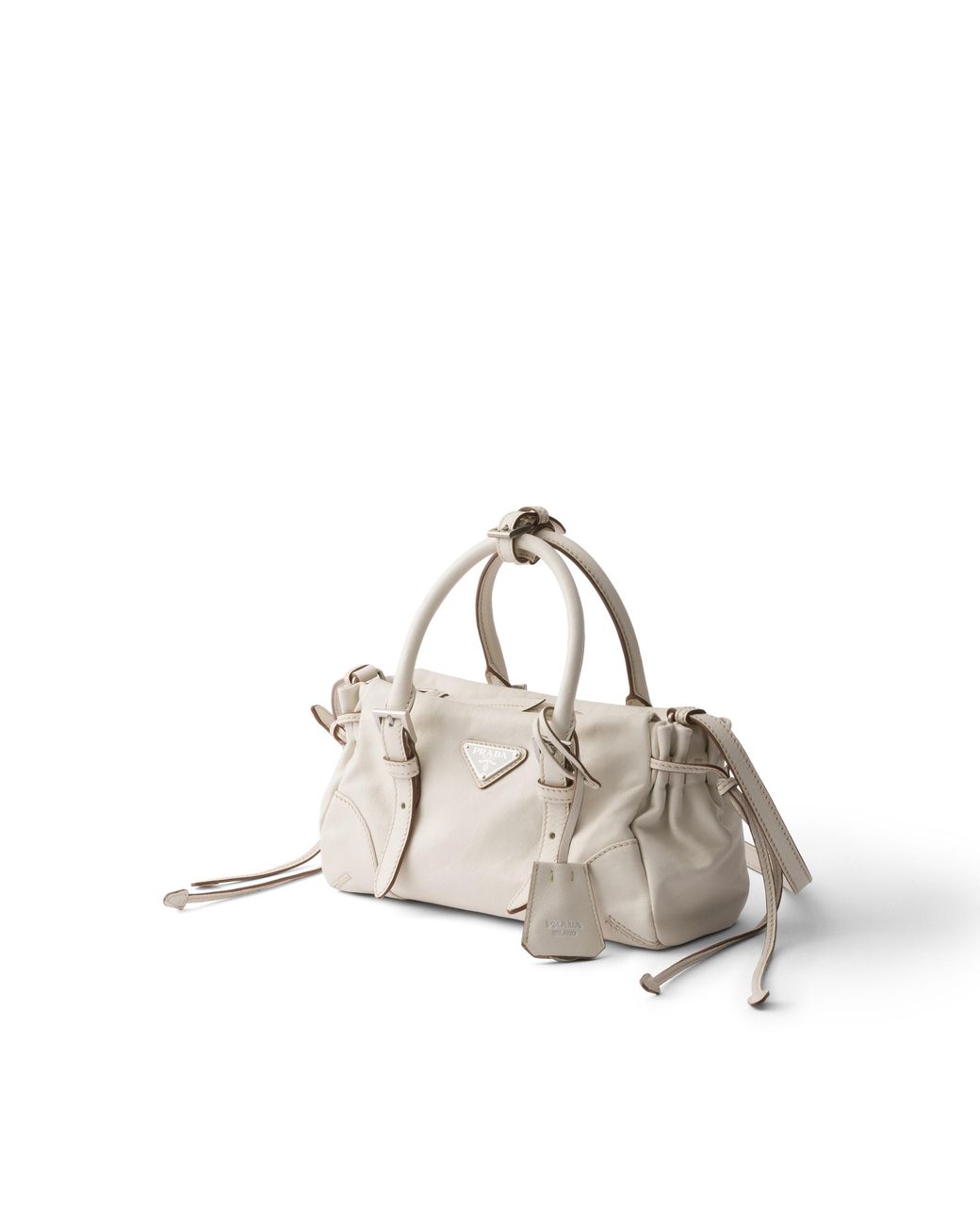 Prada Natural Karin Small Leather Bag