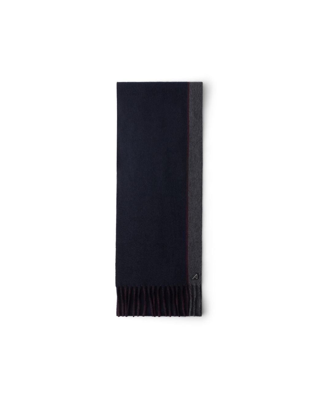 Prada Blue Cashmere And Wool Scarf for men