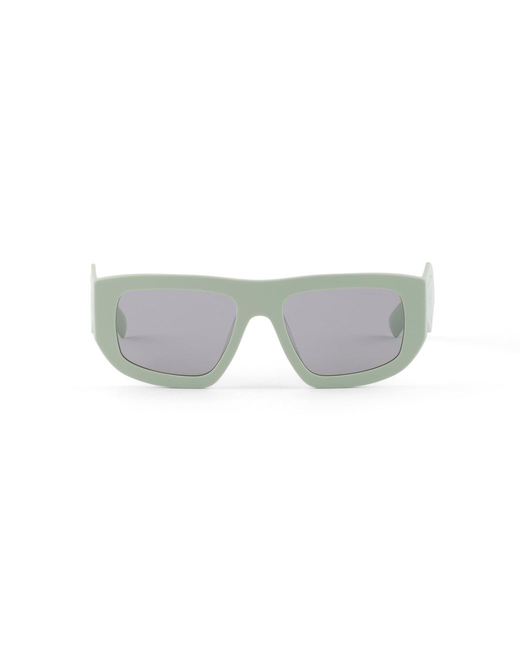 Prada Gray Sunglasses With Triangle Logo