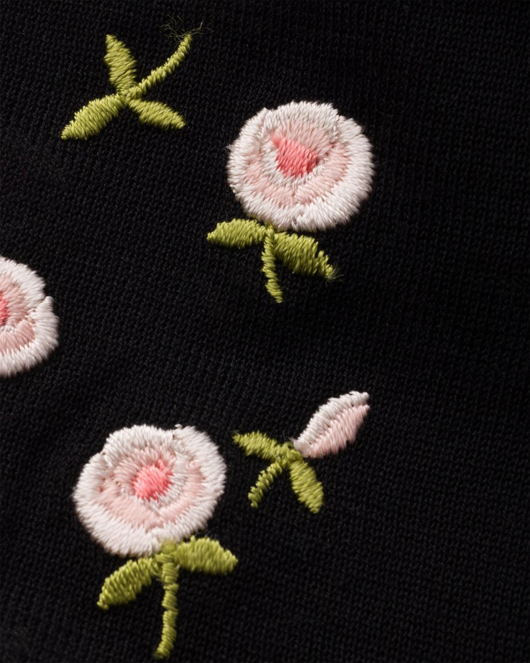 Prada Black Embroidered Over-The-Knee Cotton Socks